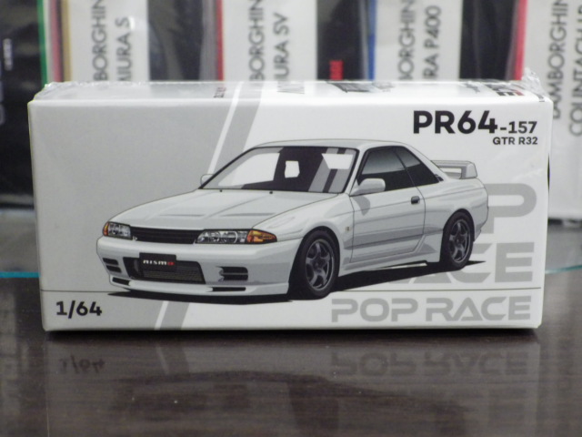 1/64 POP RACE 日産 GTR R32【クリスタルホワイト】 1/64 POP RACE 日産 GTR R32【クリスタルホワイト】