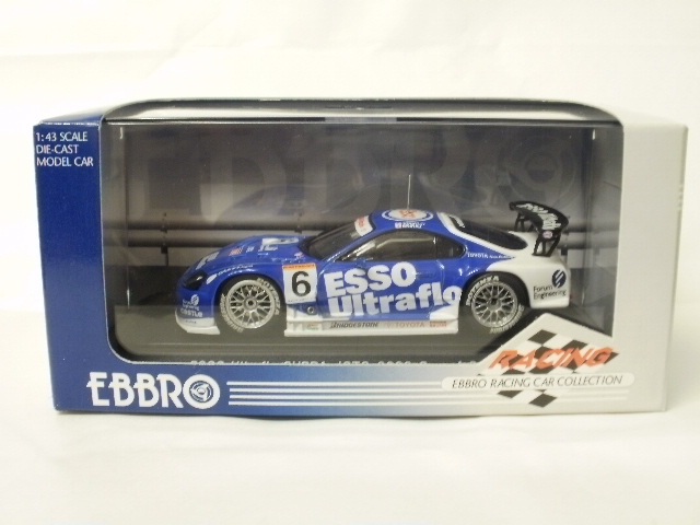EBBRO製 絶版 エッソウルトラフロー スープラ 2002 JGTC ミニカー 