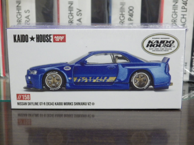 1/64 MINI GT KHMG158  饤 GT-R R34 KAIDO WORKS SHINJUKU V2
