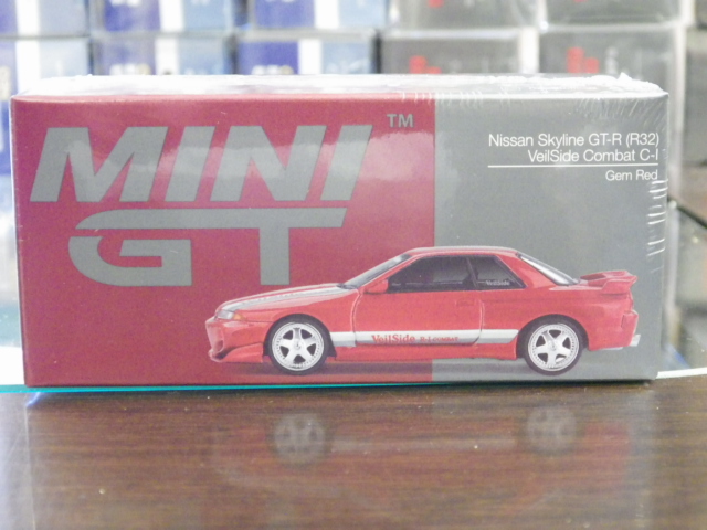 1/64 MINI GT 987  饤 GT-R R32 Veilside  Combat C-Gam Red ϥɥ
