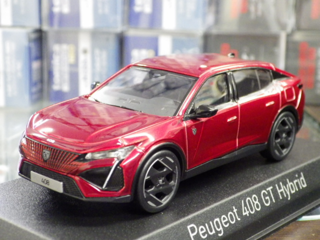 1/43 ノレブ プジョー 408 GT ハイブリッド【レッド】 1/43 ノレブ プジョー 408 GT ハイブリッド【レッド】