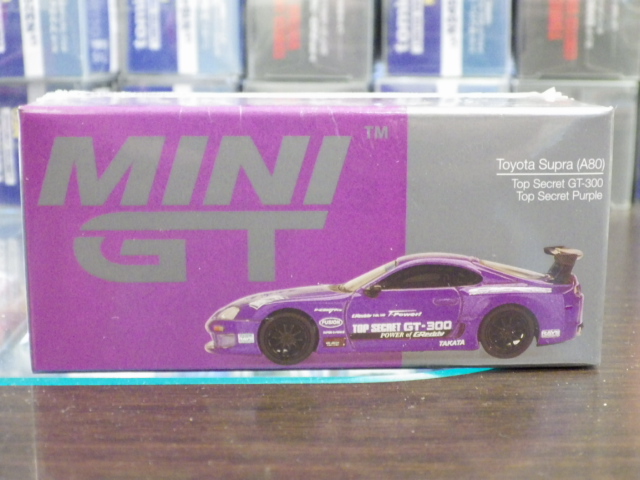 1/64 MINI GT 1067 ץ (A80) GT-300 Top Secret Purple ϥɥ