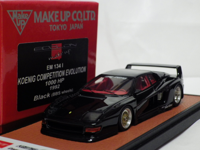 1/43 Make　UP　アイドロン　ケーニッヒ　コンペティション エボリューション  1992　BBS 【ブラック】