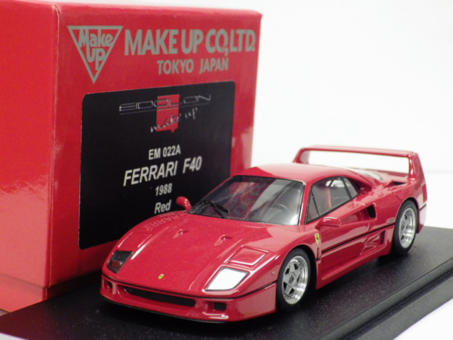 1/43 Make　ｕｐ　アイドロン　フェラーリ　F40 ストリート　1988 【レッド】
