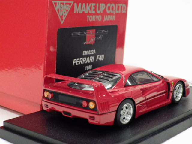 1/43 Make　ｕｐ　アイドロン　フェラーリ　F40 ストリート　1988 【レッド】