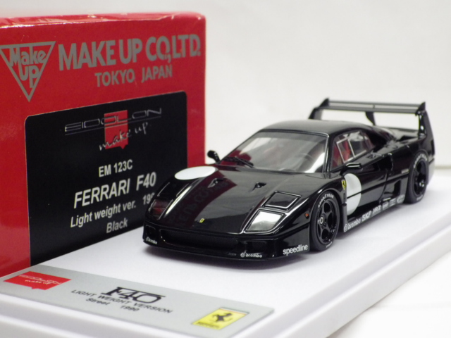 1/43 Make　UP　アイドロン フェラーリ　F40 ライトウェイトVer　1990 　 【ブラック】