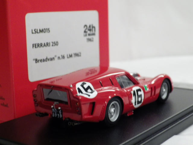 1/43 ルックスマート　フェラーリ　250 ブレッドバン　1962 ルマン24h #16