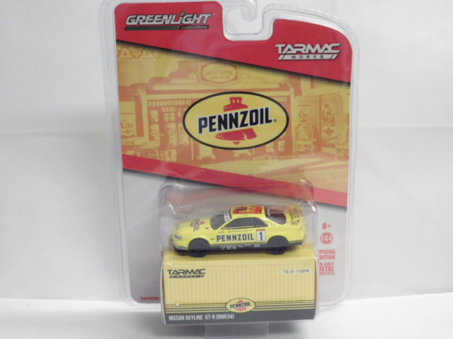 1/64 TARMACGREENLIGHT ˥å󡡥饤 GT-RR34 PENNZOIL