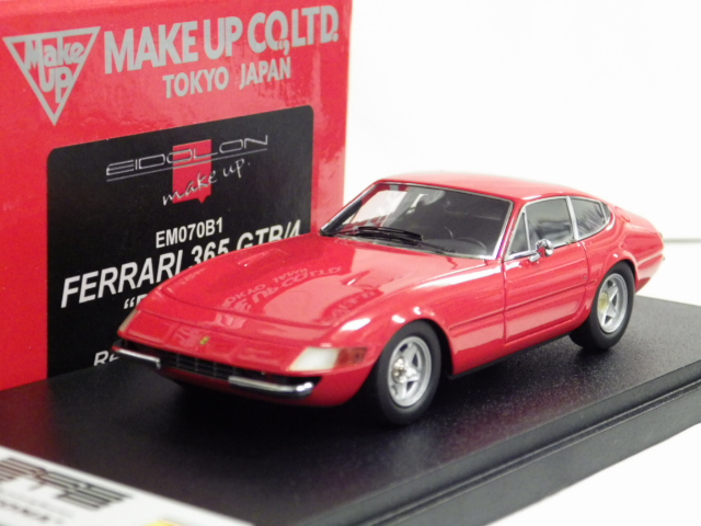 1/43  MAKE　UP　アイドロン　フェラーリ　365 GTB/4 デイトナ　1970 【レッド】