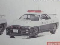 1/43 レイズ 日産 スカイライン GT-R VspecⅡ (BNR34) 2002 埼玉県警察高速道路交通隊車両【854】