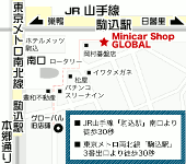 JR駒込駅からの地図