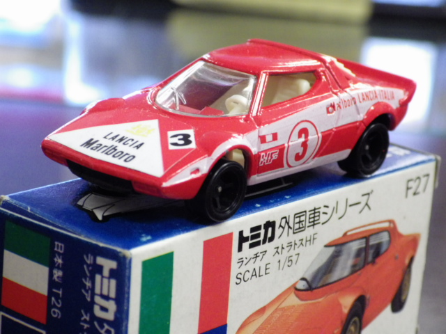 トミカF27 LANCIA STRATOS HF 日本製ミニカー TOMICA www